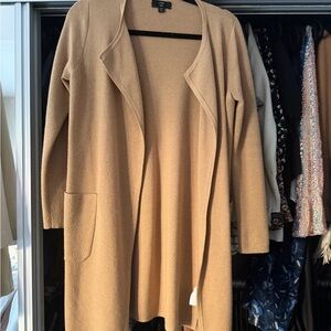 J Crew Duster tan Sweater